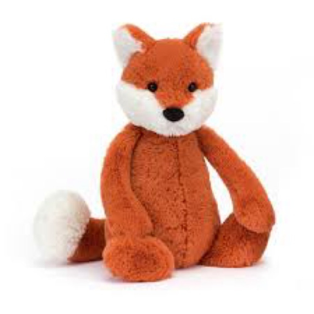 Jellycat London Bashful Fox Stuffed Animal Orange Soft Stuffy